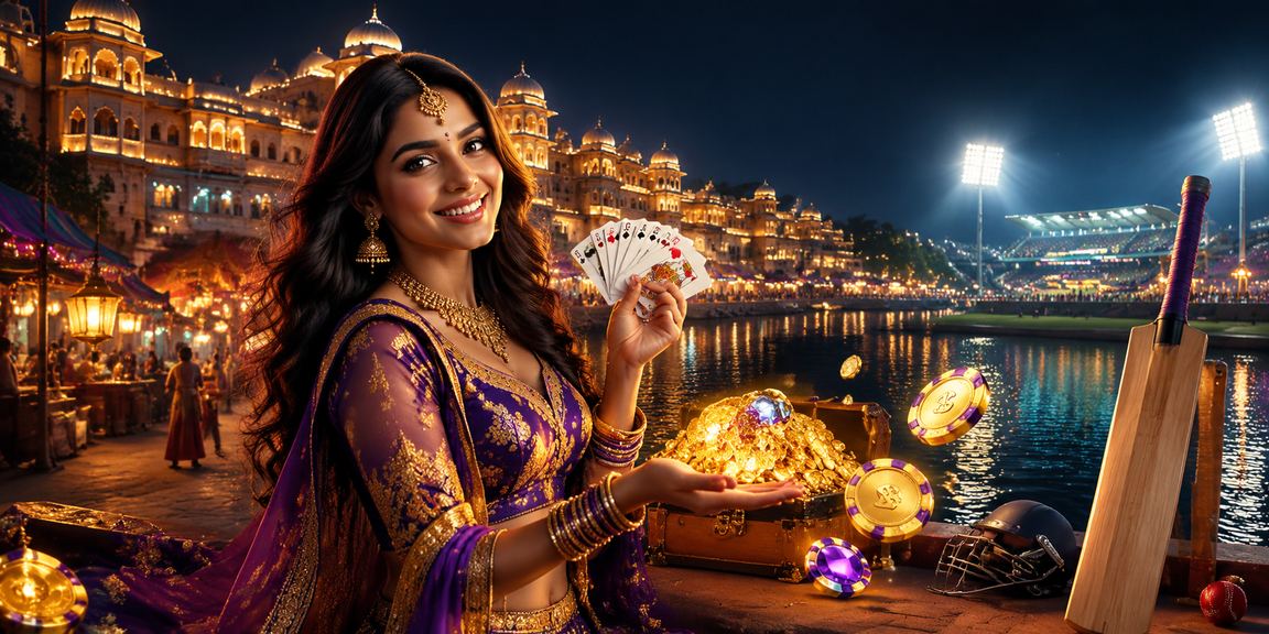 Bright night market scene in India reflecting vibrant gaming community